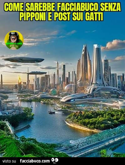 Come sarebbe facciabuco senza pipponi e post sui gatti