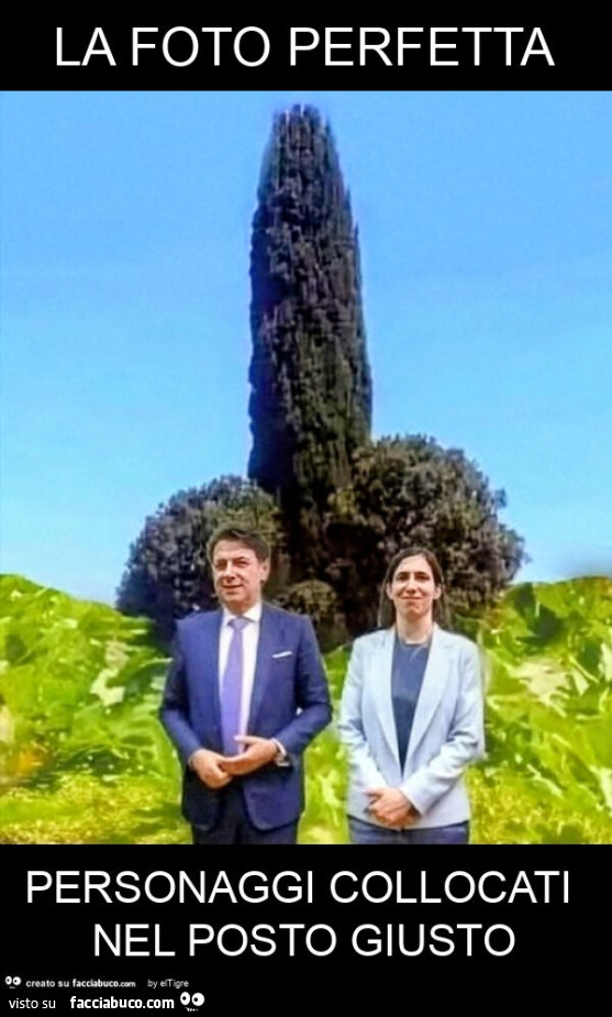 La foto perfetta personaggi collocati nel posto giusto