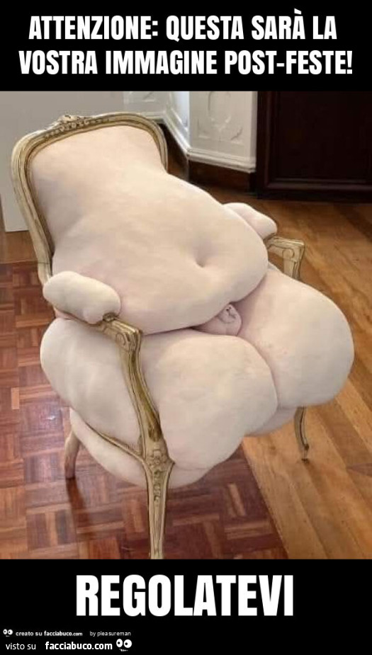 Attenzione: questa sarà la vostra immagine post-feste! Regolatevi