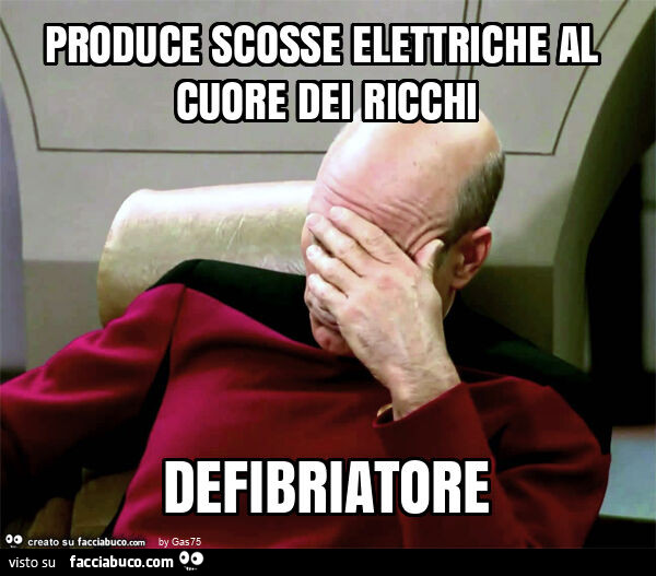 Produce scosse elettriche al cuore dei ricchi defibriatore