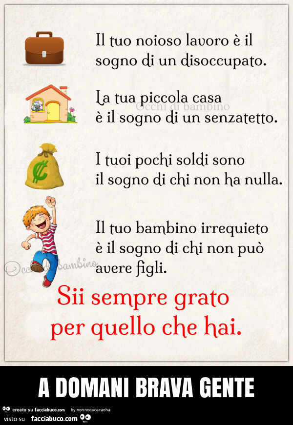 A domani brava gente