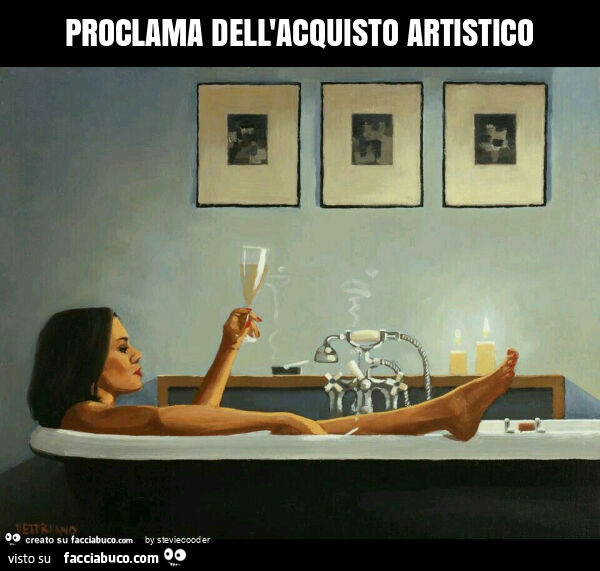 Proclama dell'acquisto artistico