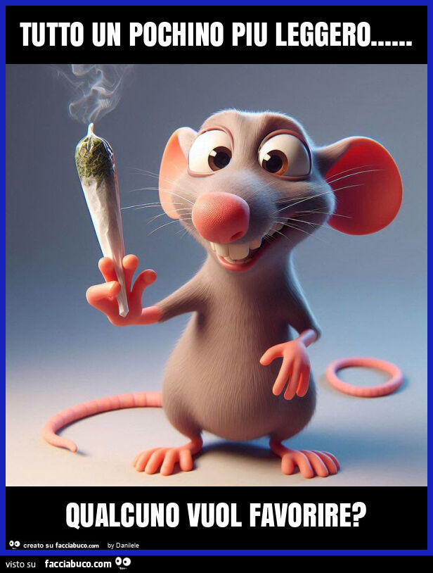 Tutto un pochino piu leggero&hellip; qualcuno vuol favorire?