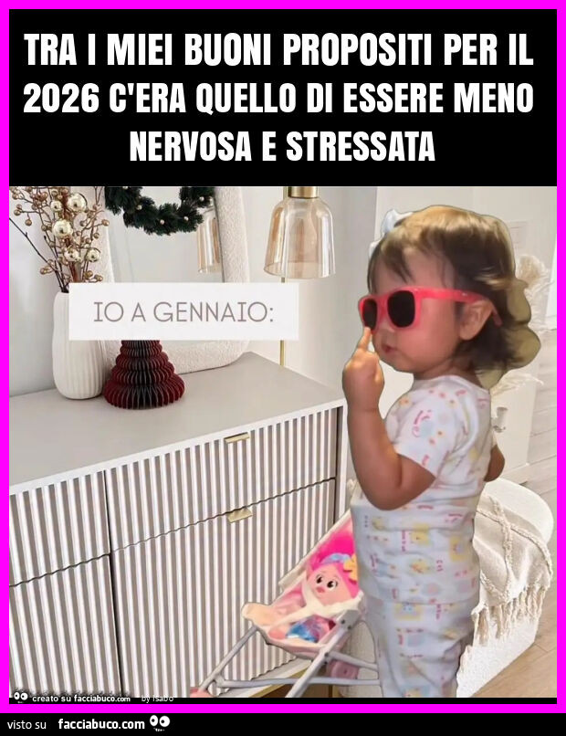 Tra i miei buoni propositi per il 2026 c'era quello di essere meno nervosa e stressata