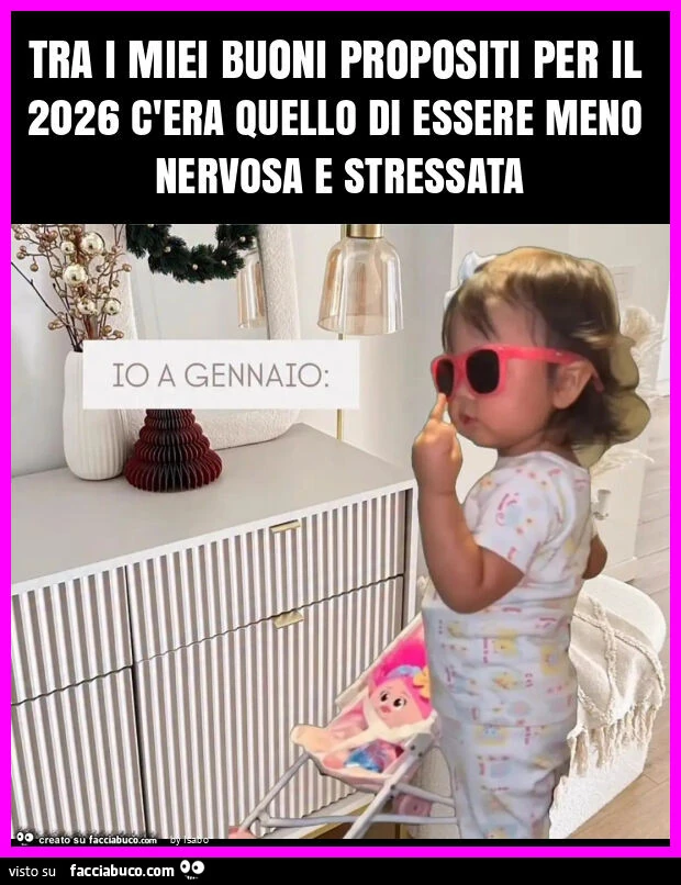Tra i miei buoni propositi per il 2026 c'era quello di essere meno nervosa e stressata