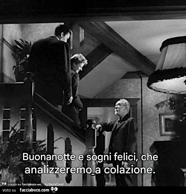 Buonanotte e sogni felici&hellip; (Io ti salverò, 1945. Ingrid Bergman e Gregory Peck)