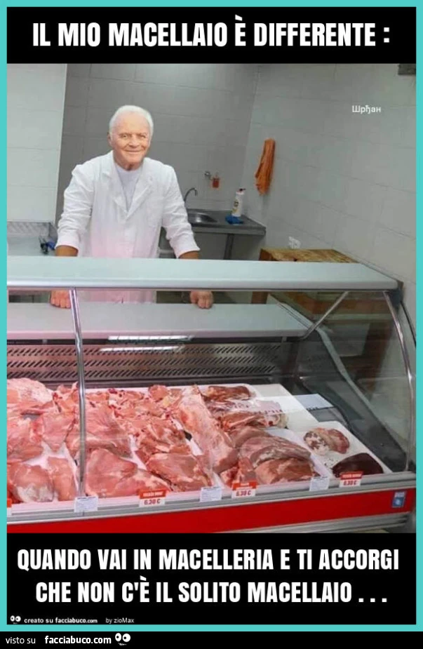 Il mio macellaio è differente: quando vai in macelleria e ti accorgi che non c'è il solito macellaio