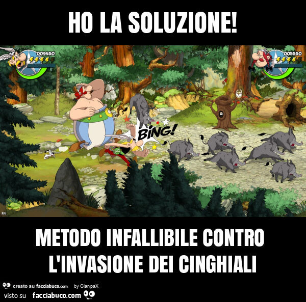 Ho la soluzione! Metodo infallibile contro l'invasione dei cinghiali
