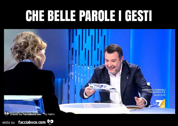 Che belle parole i gesti