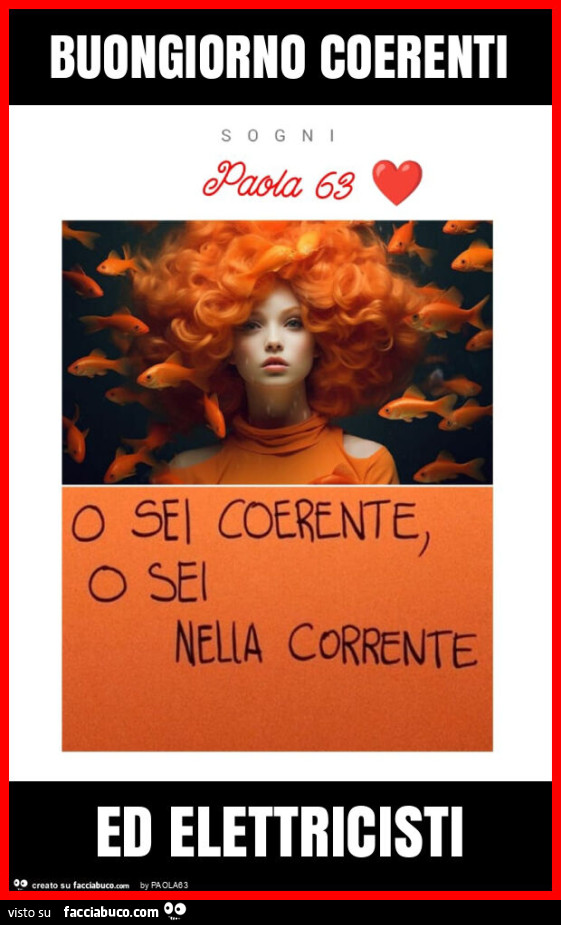 Buongiorno coerenti ed elettricisti