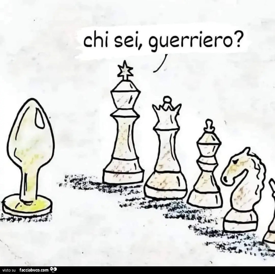 Chi sei guerriero pedine scacchi