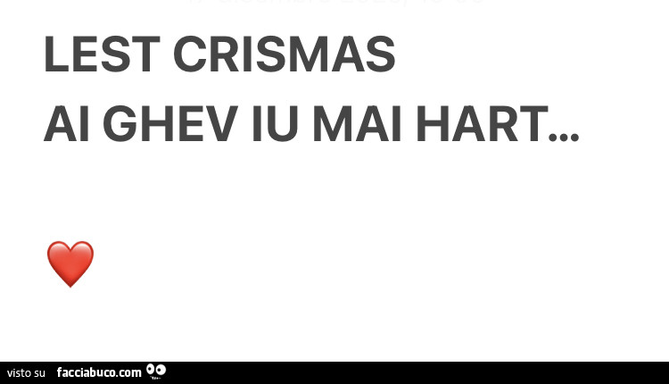 Lest crismas al ghev iu mai hart