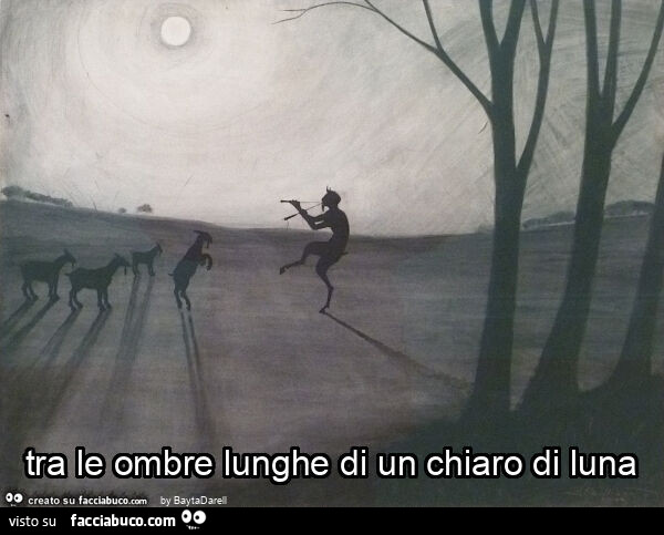 Tra le ombre lunghe di un chiaro di luna. Léon Spilliaert, Fauno al chiaro di luna, 1900