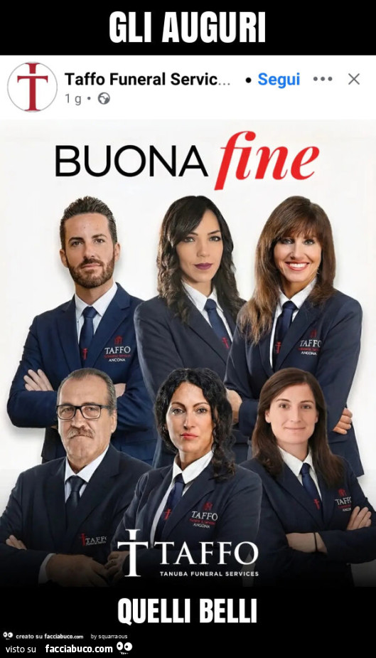 Gli auguri quelli belli