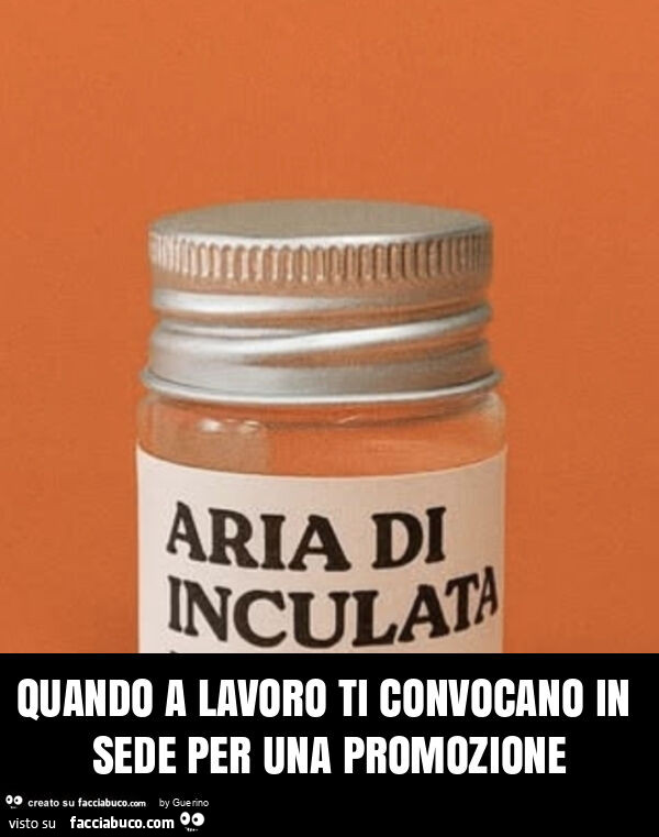 Quando a lavoro ti convocano in sede per una promozione