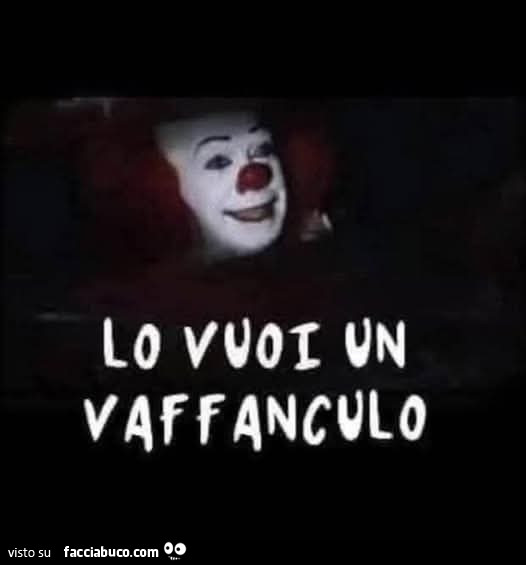 Lo vuoi un vaffanculo