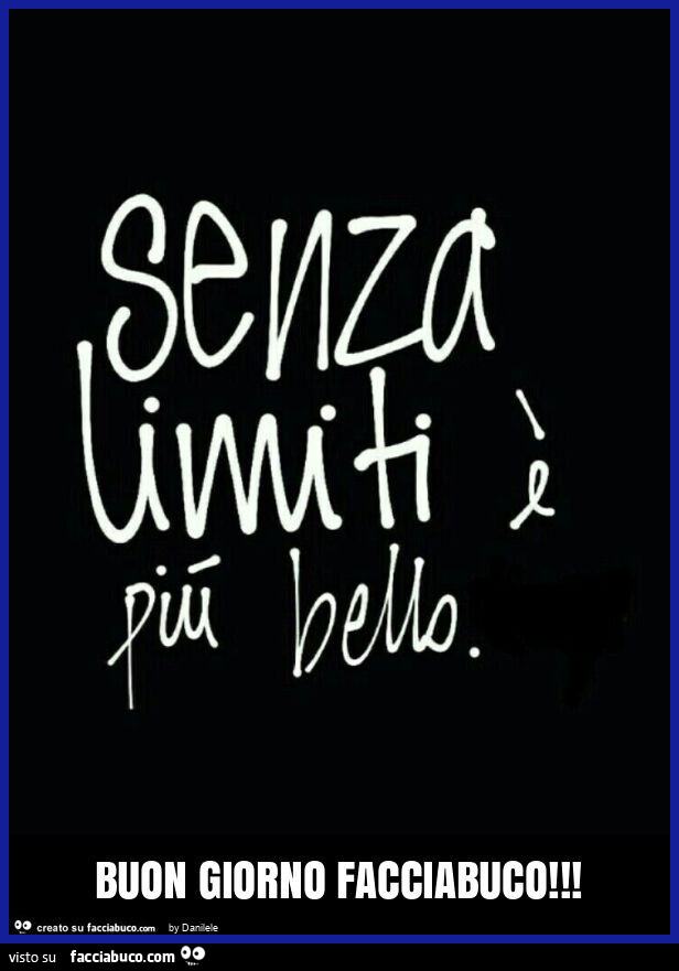 Buon giorno facciabuco