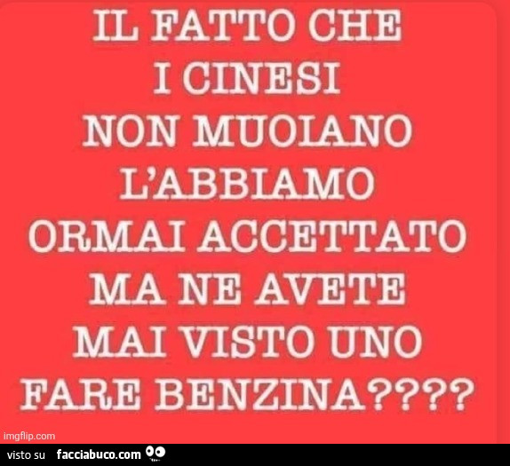 Il fatto che i clnesi non muoiano l'abbiamo ormai accettato ma ne avete mai visto uno fare benzina?