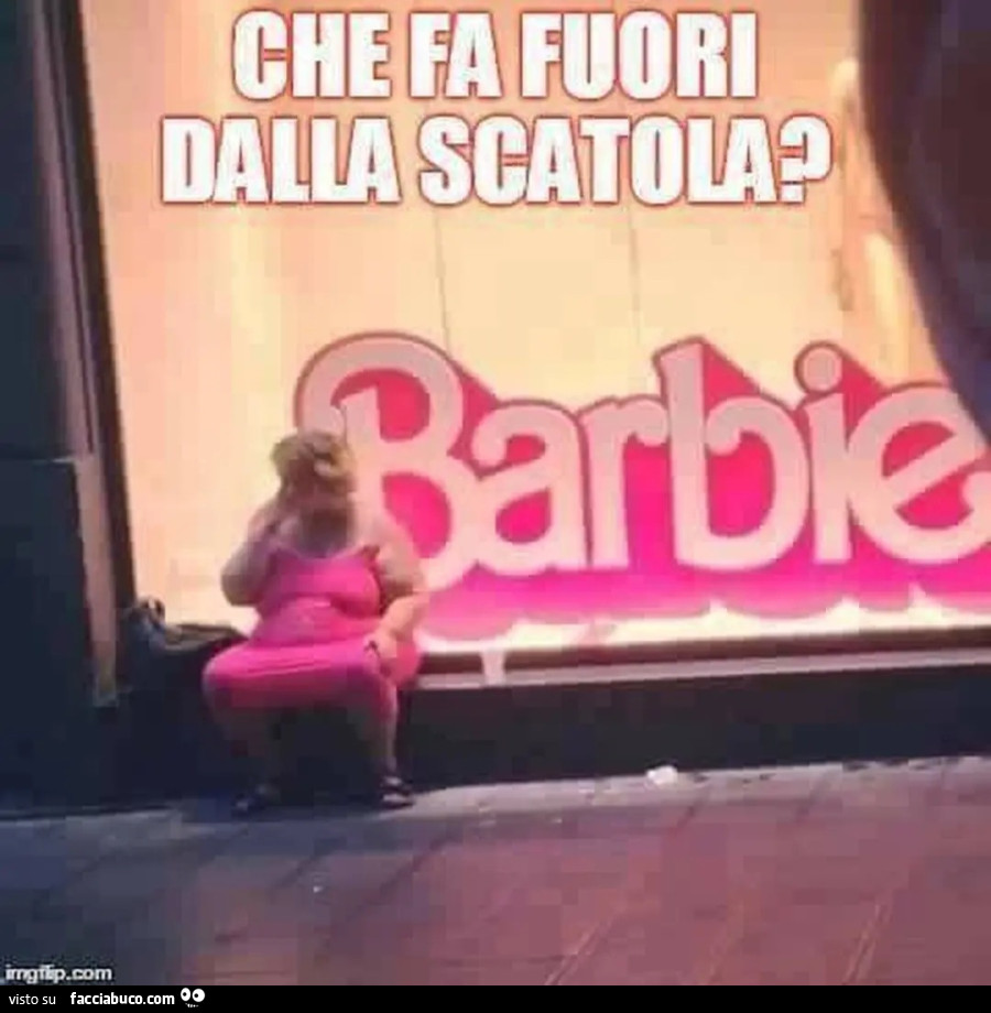 Barbie che fa fuori dalla scatola