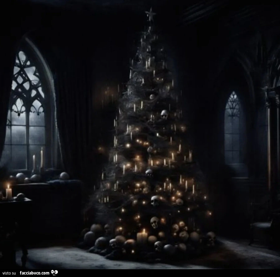 Albero di Natale oscuro