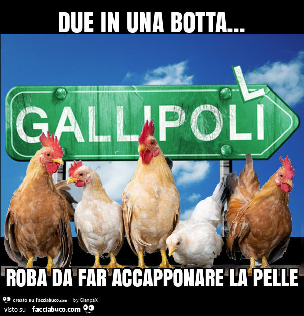 Due in una botta… roba da far accapponare la pelle