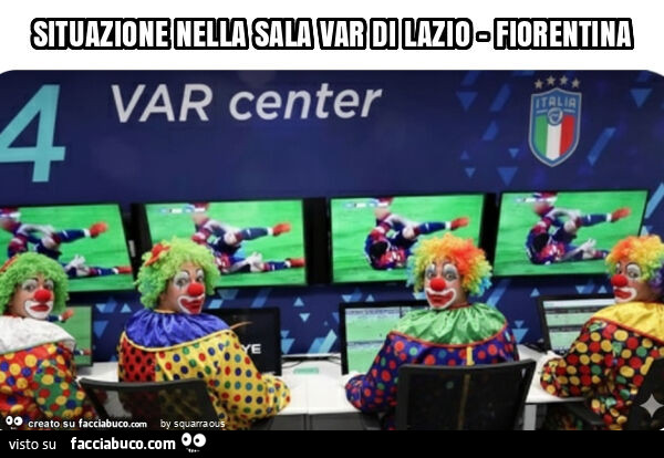 Situazione nella sala var di lazio - fiorentina