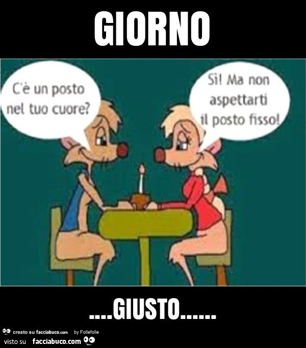 Giorno&hellip; giusto