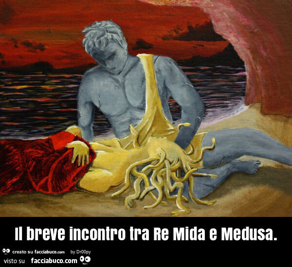 Il breve incontro tra re mida e medusa