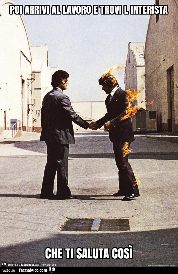 Poi arrivi al lavoro e trovi l interista che ti saluta così
