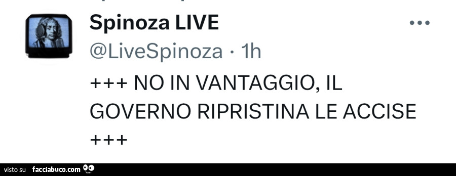 No in vantaggio, il governo ripristina le accise