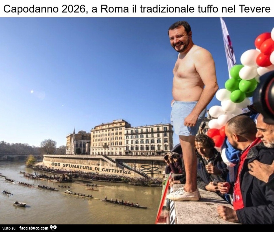 Capodanno 2026, il tradizionale tutto nel Tevere