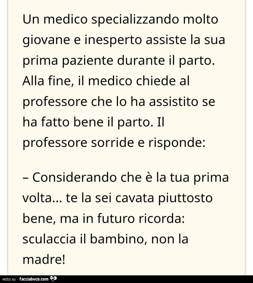 Un medico specializzando molto giovane e inesperto assiste la sua prima paziente durante il parto