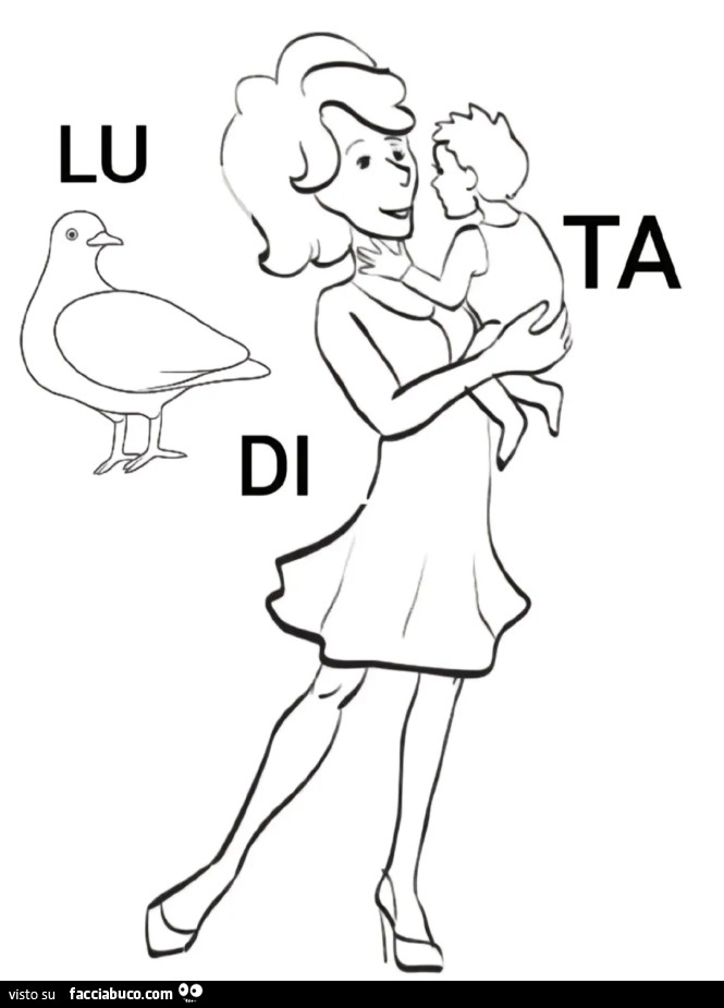 Rebus Lu piccion di mamt