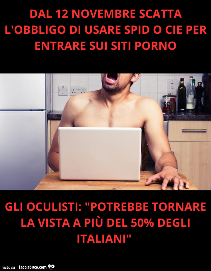 Dal 12 novembre spid per entrare su siti porno