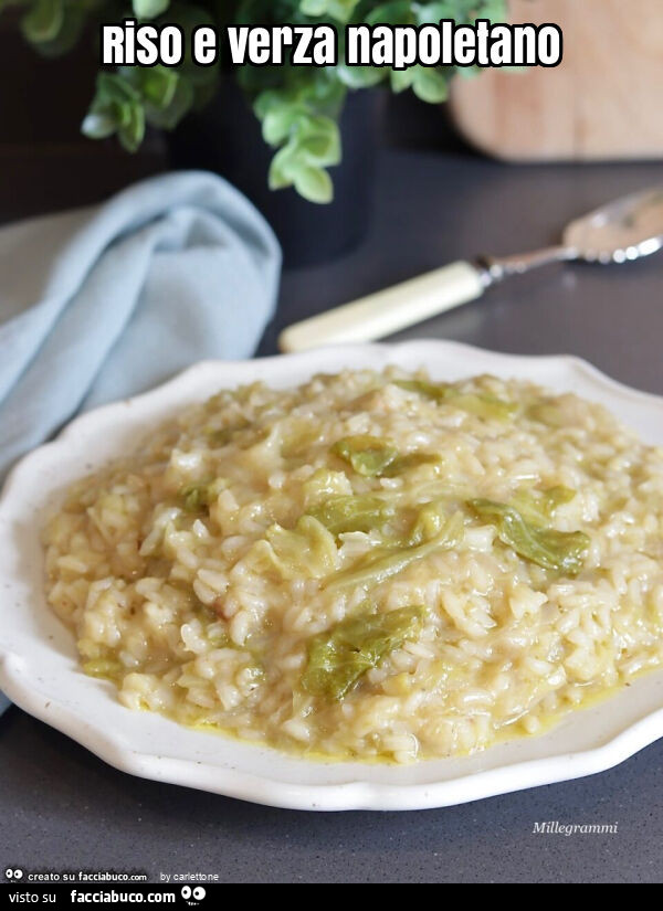 Riso e verza napoletano