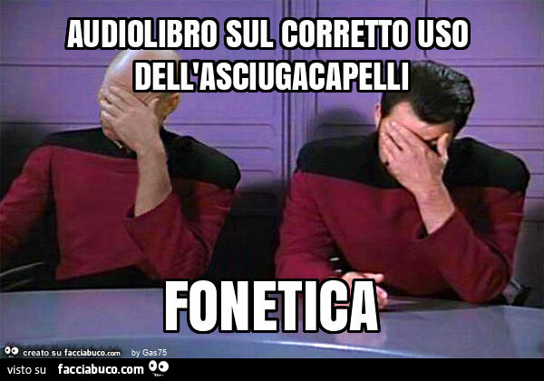 Audiolibro sul corretto uso dell'asciugacapelli fonetica