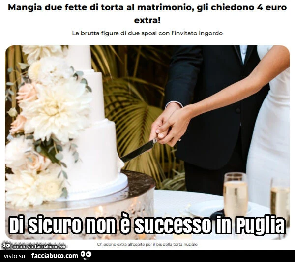 Di sicuro non è successo in puglia