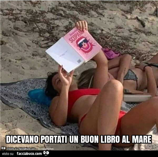 Dicevano portati un buon libro al mare