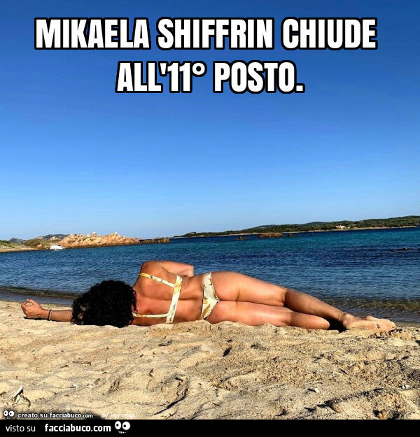 Mikaela shiffrin chiude all'11° posto