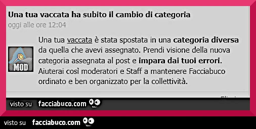 Chi in Bestiaccia e chi no. Categorie di Facciabuco