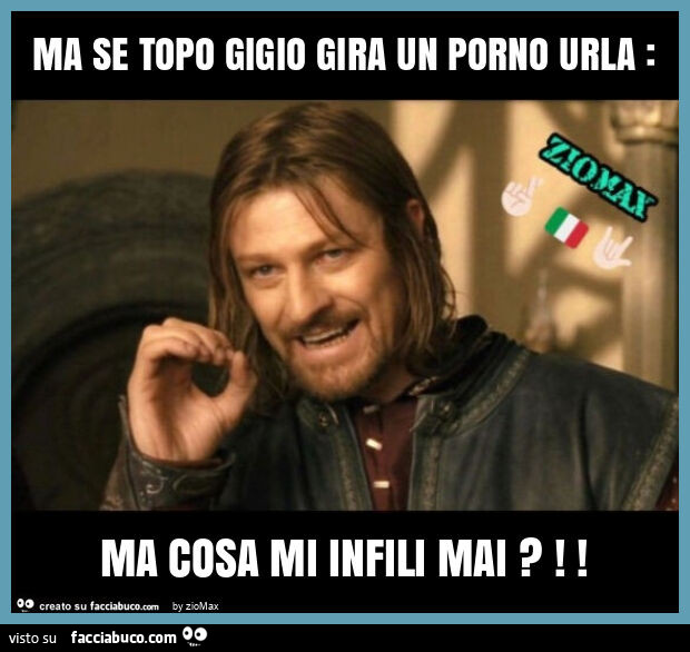 Ma se topo gigio gira un porno urla: ma cosa mi infili mai?
