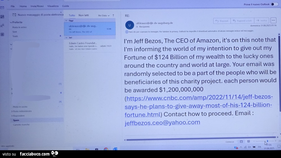 Bezos, Miliardi