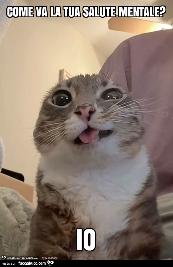 Come va la tua salute mentale? Io