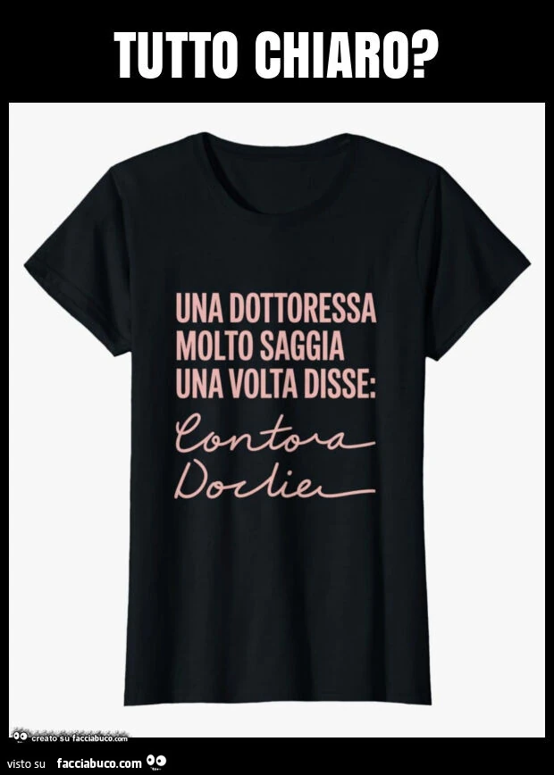 Tutto chiaro?