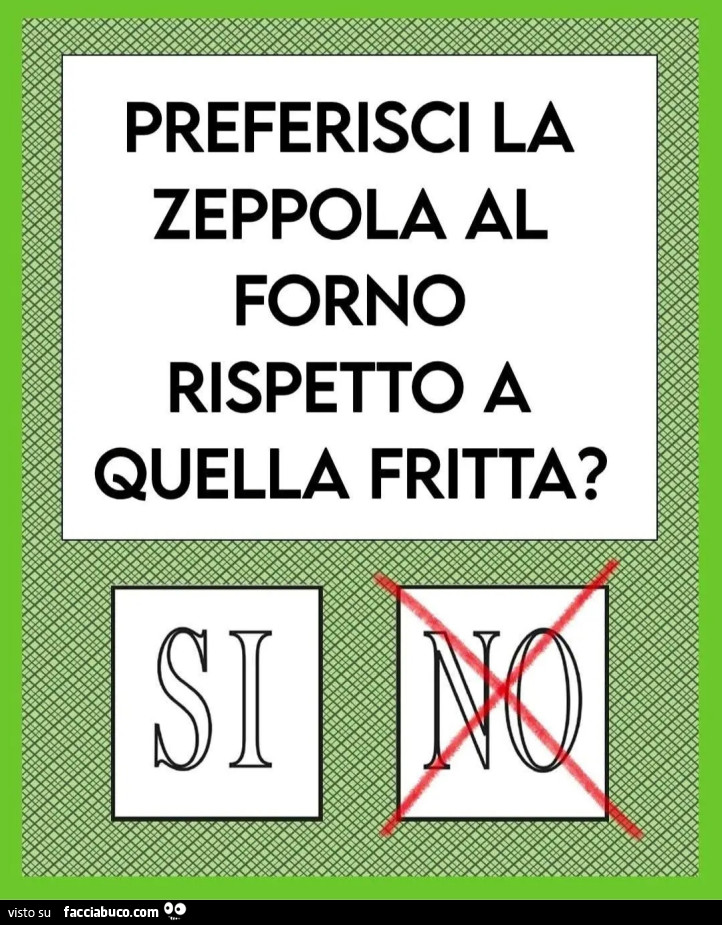 Preferisci la zeppola al forno rispetto a quella fritta si no