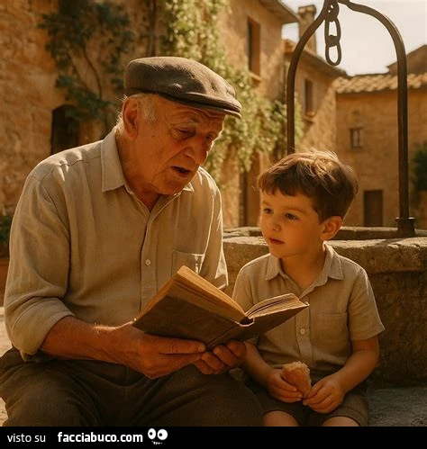 Bambino con il nonno