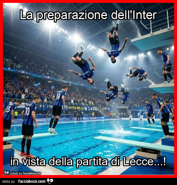 La preparazione dell'inter in vista della partita di lecce
