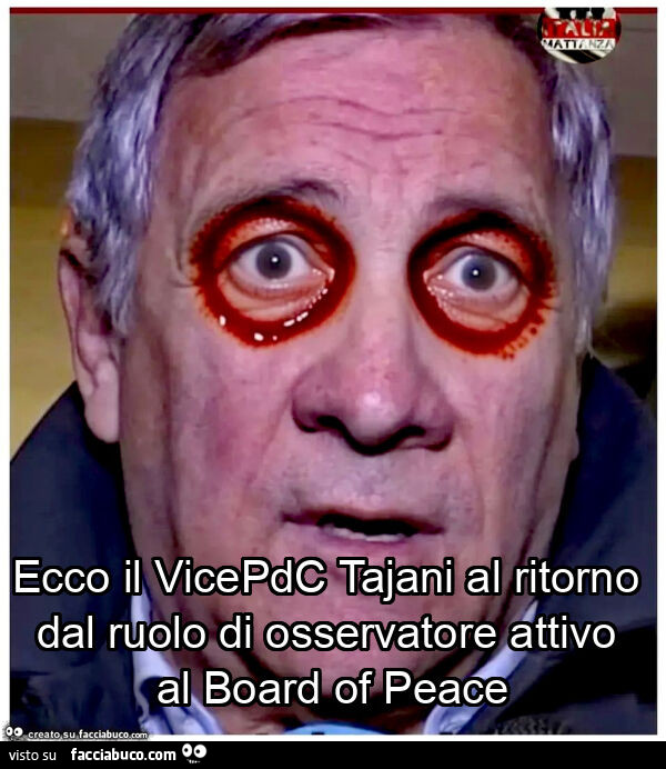 Ecco il vicepdc tajani al ritorno dal ruolo di osservatore attivo al board of peace