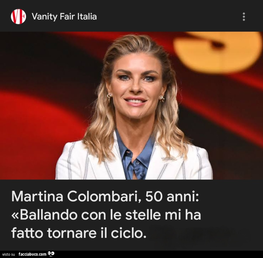 Martina colombari 50 anni ballando con le stelle mi ha fatto tornare il ciclo
