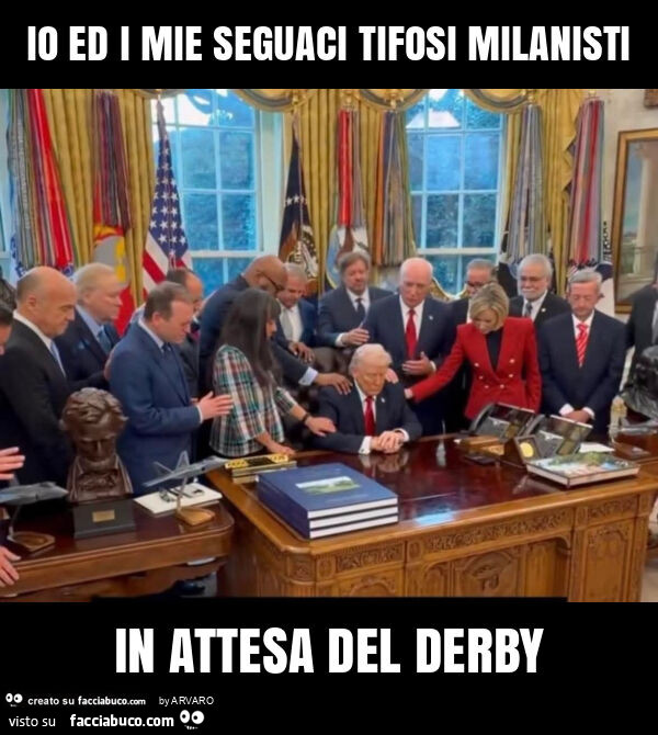Io ed i mie seguaci tifosi milanisti in attesa del derby